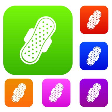 Sıhhi peçete renk koleksiyonu ayarla