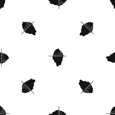 Buzdağı desen sorunsuz siyah