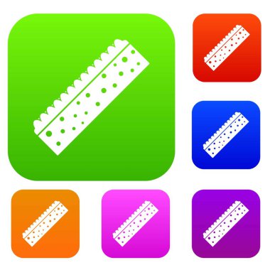 Sünger temizlik seti için renk koleksiyonu