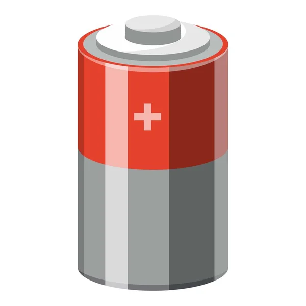 Icono de batería eléctrica alcalina, estilo de dibujos animados — Vector de stock