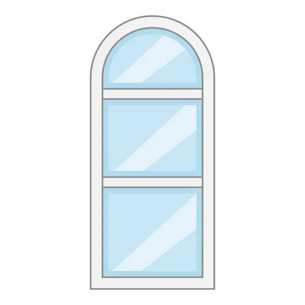 Schmale Fensterrahmen-Ikone, Cartoon-Stil — Stockvektor