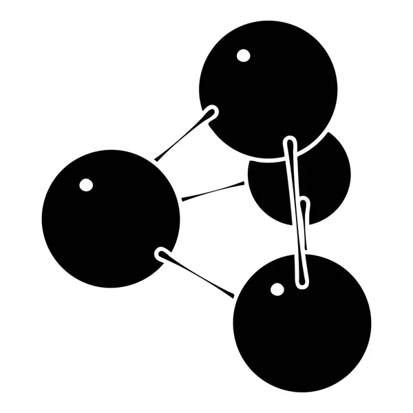 Icona della molecola della piramide, stile semplice — Vettoriale Stock