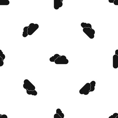 Bulutlar desen sorunsuz siyah