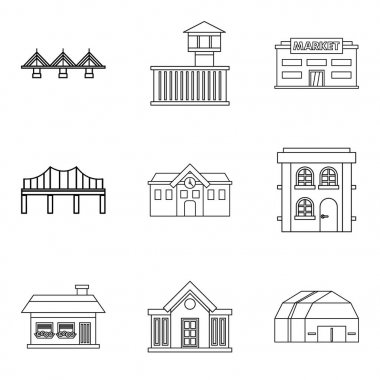 Kavisi Icons set, anahat stili