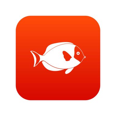 Balık simgesi dijital kırmızı