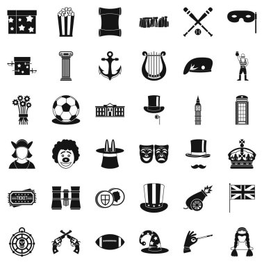 Cirque Icons set, basit tarzı