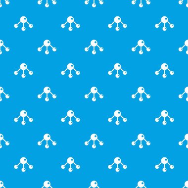 Kimyasal ve fiziksel molekülleri kesintisiz mavi model