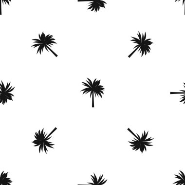 Palmiye desen sorunsuz siyah