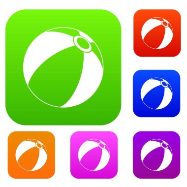 Plaj topu koleksiyonu ayarla