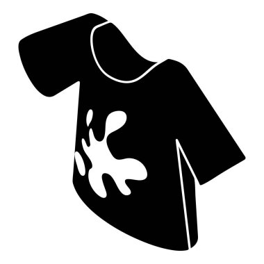 Kirli tshirt simgesi, basit tarzı