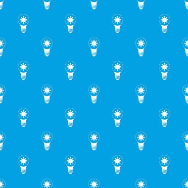 Ampul içinde desen kesintisiz mavi güneş