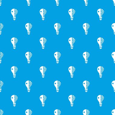 Ampul deseni kesintisiz mavi