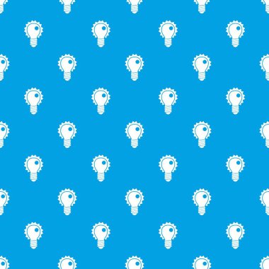 Elektrikli ampul deseni kesintisiz mavi