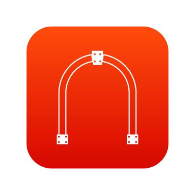 Kemer simgesi dijital kırmızı