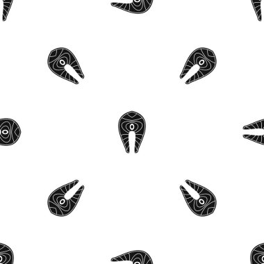 Somon steak desen sorunsuz siyah