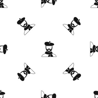 Sanatçı desen sorunsuz siyah