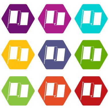 İrlanda simge renk altı yüzlü ayarlamak