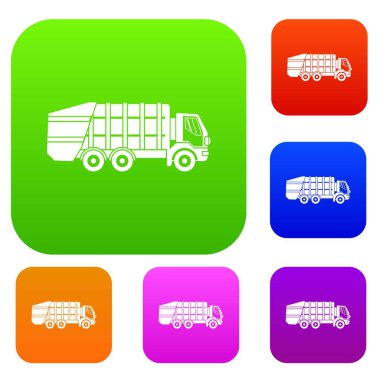 Çöp kamyonu koleksiyonu ayarla