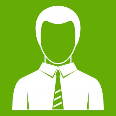 İşadamı simgesi yeşil