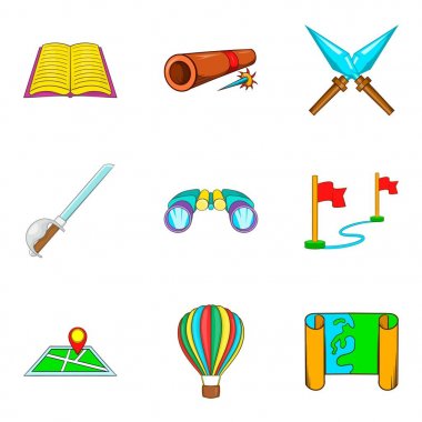 Su artifakı Icons set, karikatür tarzı