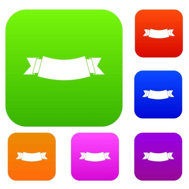 Siyah afiş koleksiyonu ayarla