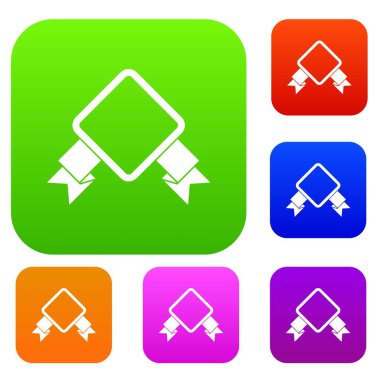 Şerit kümesi koleksiyonu ile rozet