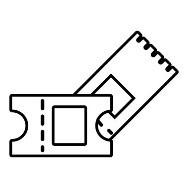 Buz hokeyi bilet simgesi, anahat stili