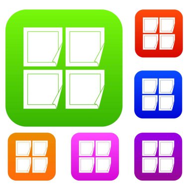 Siyah çıkartma koleksiyonu ayarla