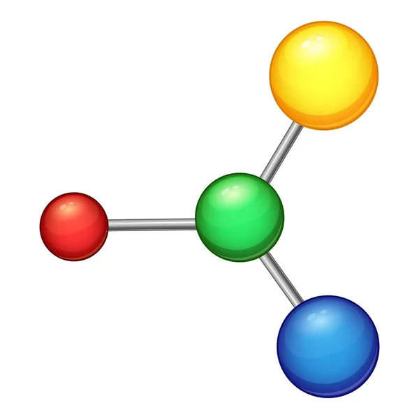 Formuła cząsteczka ikona, stylu cartoon — Wektor stockowy
