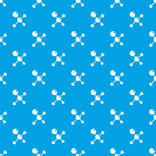 Η χημική και φυσική μορίων μοτίβο απρόσκοπτη μπλε — Διανυσματικό Αρχείο