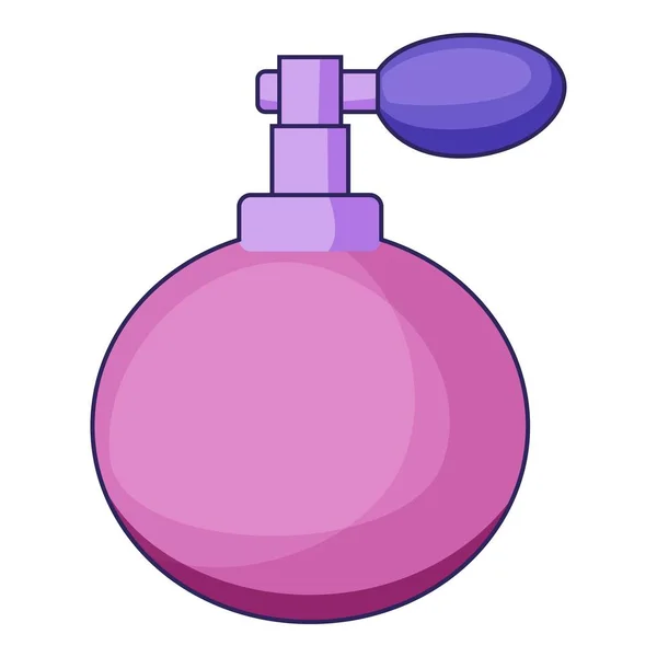 Icono de la botella de perfume, estilo de dibujos animados — Vector de stock