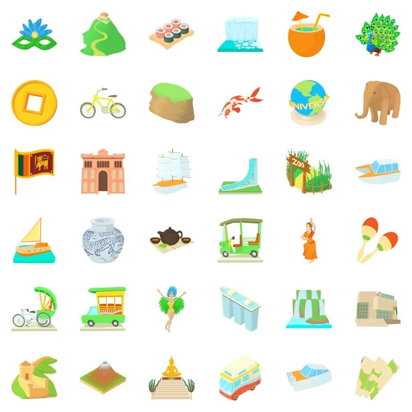 Evren Icons set, karikatür tarzı