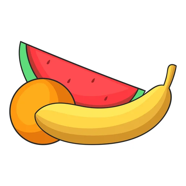 Icono de fruta, estilo de dibujos animados — Vector de stock