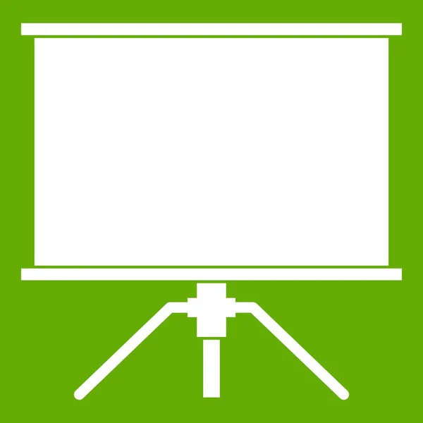 空白投影屏幕图标绿色 — 图库矢量图片