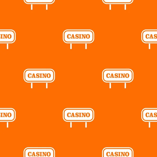 Modèle de signe de casino sans couture — Image vectorielle