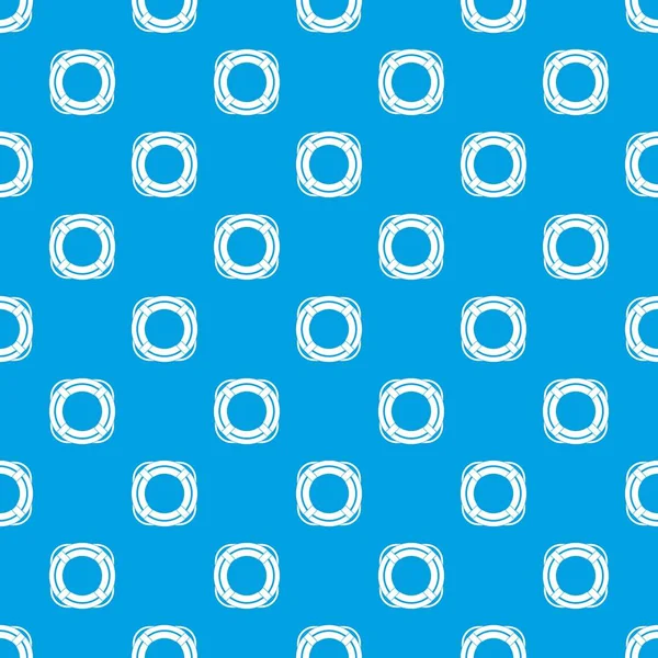 Lifebuoy узор seamless blue — стоковый вектор