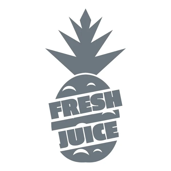 Logo de jus exotique frais, style simple — Image vectorielle
