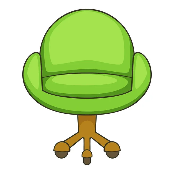 Иконка стула, стиль мультфильма — стоковый вектор