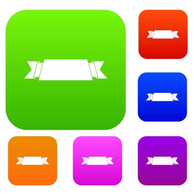 Şerit afiş koleksiyonu ayarla