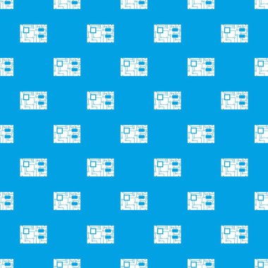 Elektronik Pano desen kesintisiz mavi