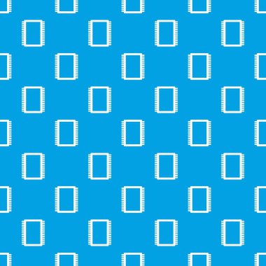 Bilgisayar elektronik devre kartı desen kesintisiz mavi