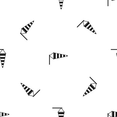 Rüzgâr tulumu desen sorunsuz siyah