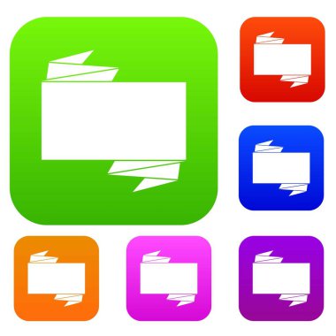 Siyah afiş koleksiyonu ayarla