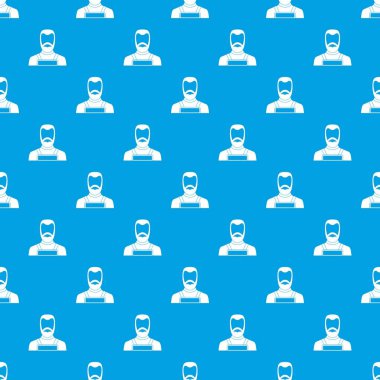 Demirci desen kesintisiz mavi