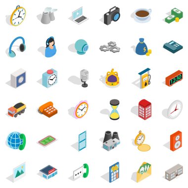 Simgeler kümesi, izometrik stil e-posta