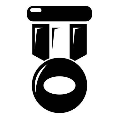 Hokey madalya simgesi, basit tarzı