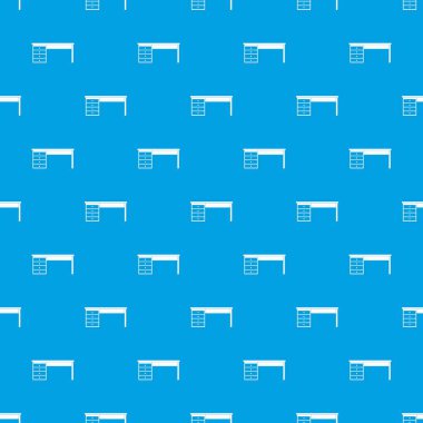 Ahşap ofis Resepsiyon desen kesintisiz mavi