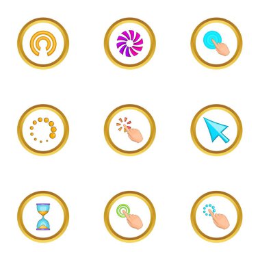 İmleç Icons set, karikatür tarzı