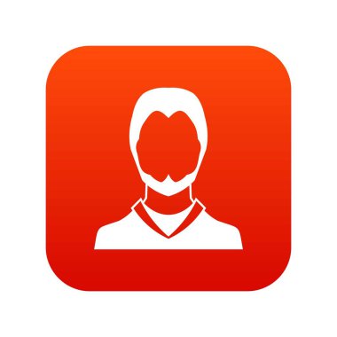 Kullanıcı simgesi dijital kırmızı