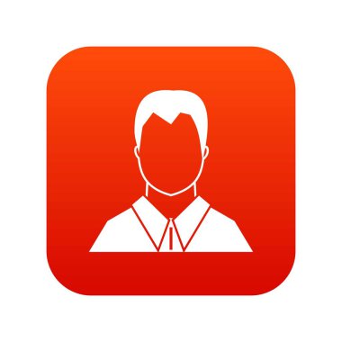 Kullanıcı simgesi dijital kırmızı